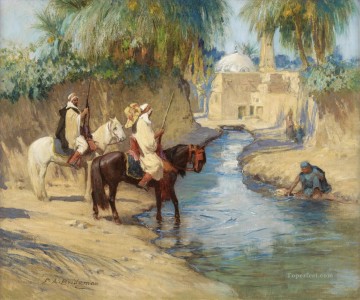 狩りからの帰還 フレデリック・アーサー・ブリッジマン アラブ Oil Paintings